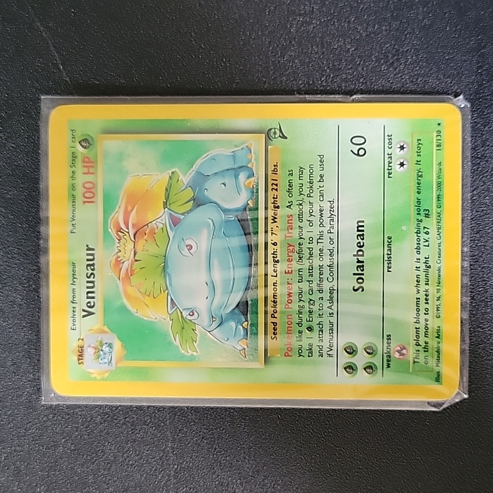 🔥 2nd edition Venusaur Pokémon Card